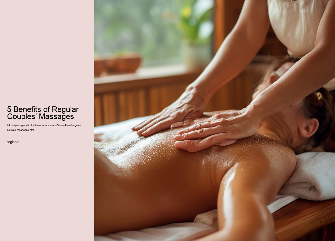 5 Benefits of Regular Couples’ Massages